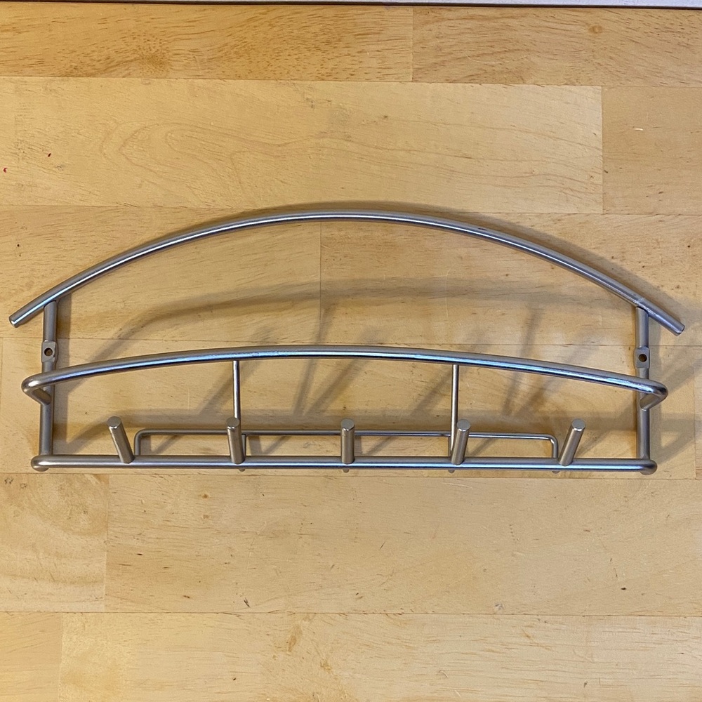 Modern Silver Wall Rack - Picture 4 of 10
